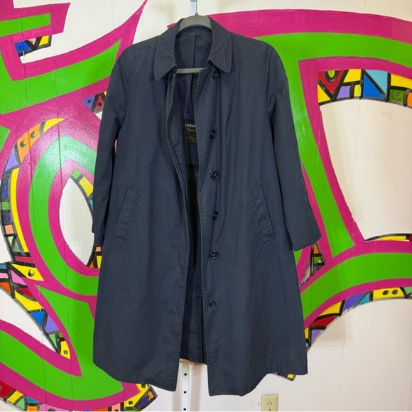 London Fog Jackets & Blazers - London Fog, Blue Trench Coat Classic Lightweight Design. Size 10 Petite.